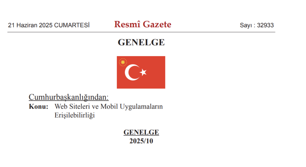 Kamu Web Siteleri ve Mobil Uygulamalarında Erişilebilirlik İçin Yeni Genelge